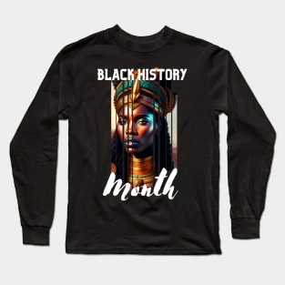 Black history month cute graphic design artwork Long Sleeve T-Shirt